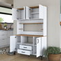 Hanah Home Gabinete Multipropósito JE168 - 3257 Blanco y Nuez